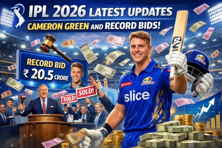 IPL 2026 latest updates: Cameron Green and record bids!