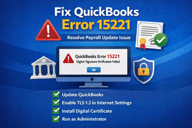 Fix QuickBooks Error 15221