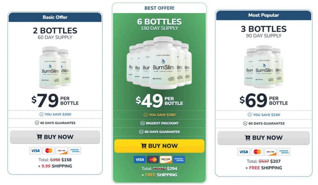 Burn slim weight loss supplement image illustation