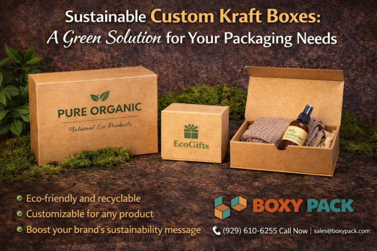 Sustainable Custom Kraft Boxes: A Green Solution for Your Packaging Needs