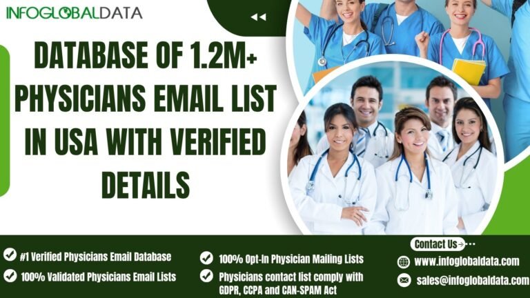 Looking for a Physician Email List? Here’s Everything You Need to Know from InfoGlobalData