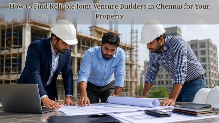How to Find Reliable Joint Venture Builders in Chennai for Your Property
