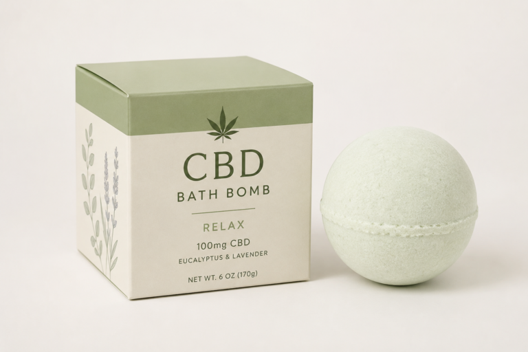 Custom CBD Bath Bomb Boxes