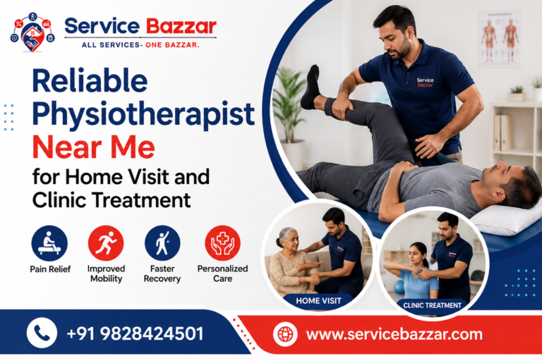 Reliable Physiotherapist Near Me for Home Visit and Clinic Treatment Service Bazzar