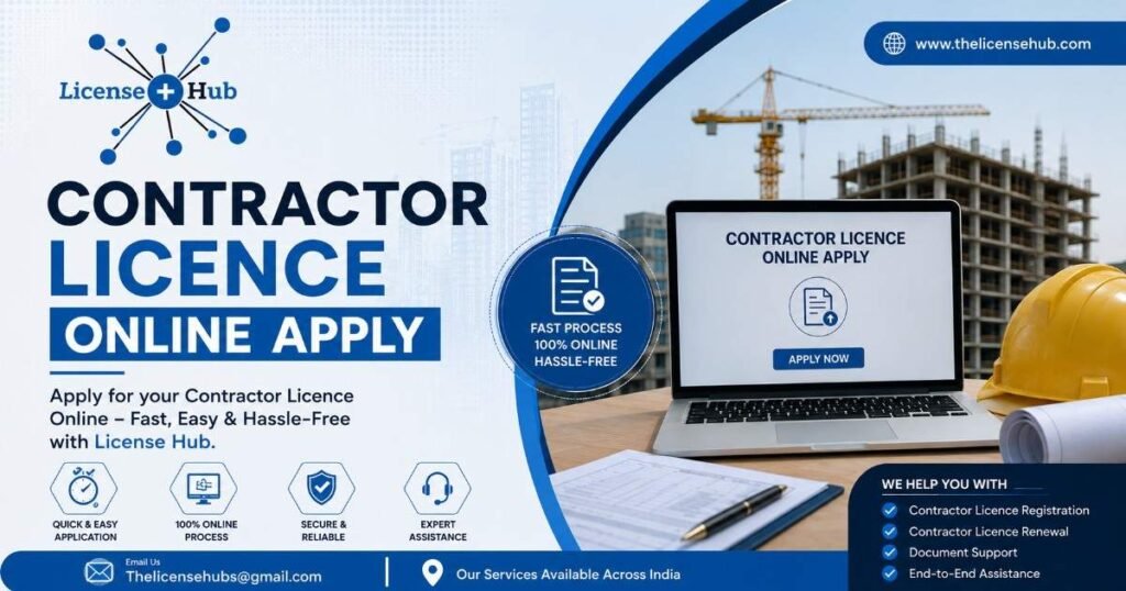 contractor licence online apply