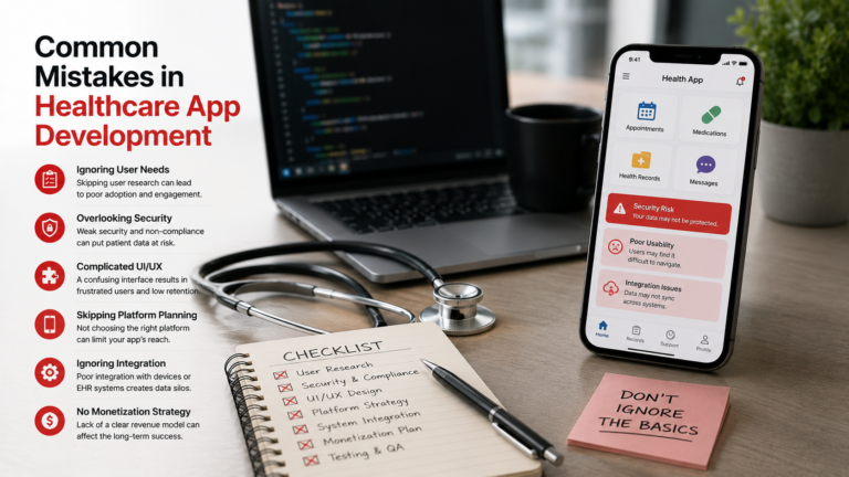 Common Mistakes in Healthcare App Development healthcare app